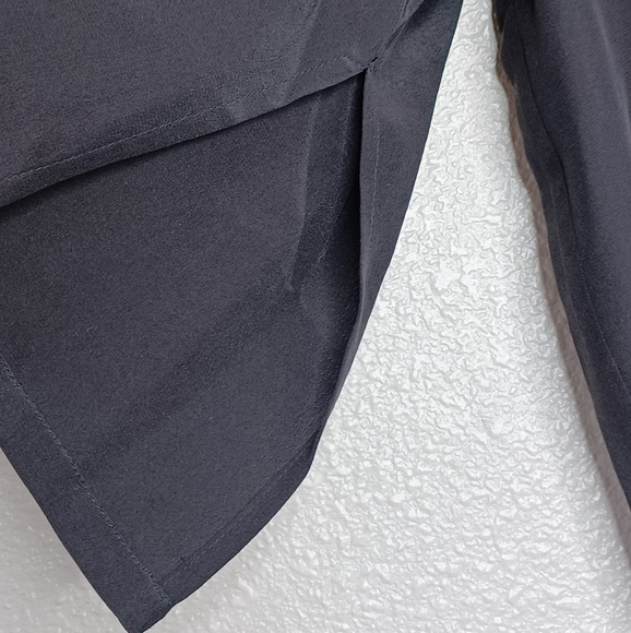 Bob Mackie 100% Silk Wooden Beaded Embellished Neck Aztec Boho XS Blouse - Picture 8 of 13